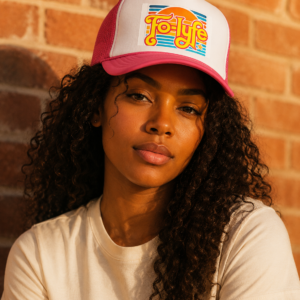 Pink Sunset Trucker — A LOVE Crown | FOLYF APPAREL